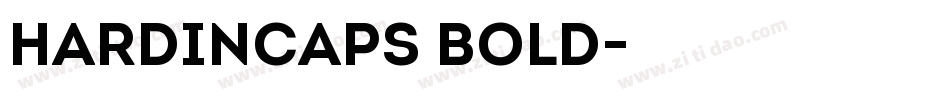 HardinCaps Bold字体转换